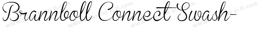 Brannboll Connect Swash字体转换